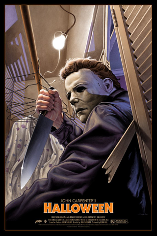 Halloween by Jason Edmiston for Mondo. There is also a regular edition, and it’s a companion to a poster above.